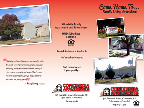Concordia Apartments rural North Central Kansas